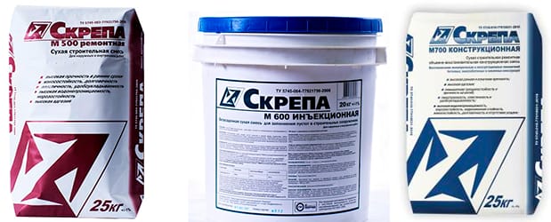 Смесь ремонтная Скрепа Зимняя 25 кг — миниатюра 2